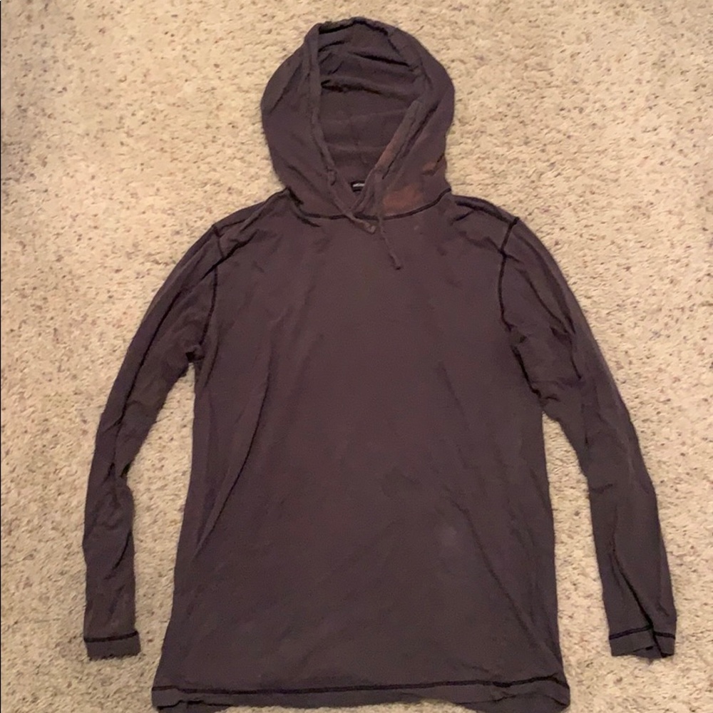 Mens light grey hoodie